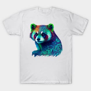 Multicolored Red Panda T-Shirt